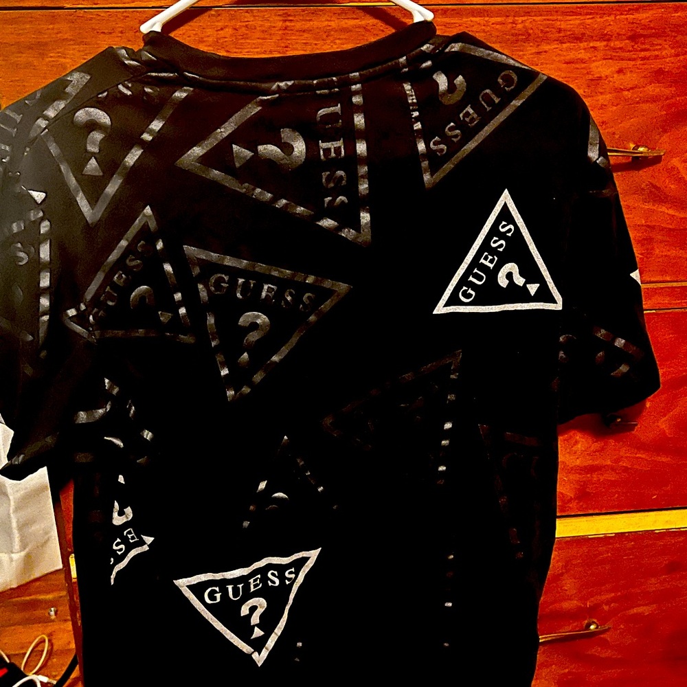 Guess black short sleeve shirt